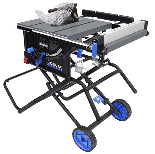 Delta Power Tools 36-6020 10 Inch Portable Table Saw with Standr