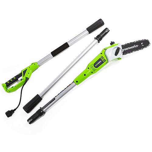 Greenworks 20192 8.5 Inch 6.5 Amp Corded Pole Saw with Case